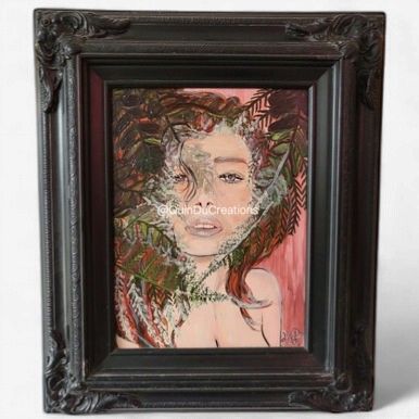 "Mother Nature" Original Acrylic Painting on Wood 2019