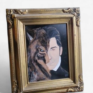 "Metamorphosis" &amp; "Maskulinity" Original Acrylic Paintings