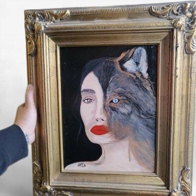 "Metamorphosis" &amp; "Maskulinity" Original Acrylic Paintings