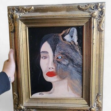 "Metamorphosis" &amp; "Maskulinity" Original Acrylic Paintings