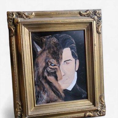 "Metamorphosis" &amp; "Maskulinity" Original Acrylic Paintings