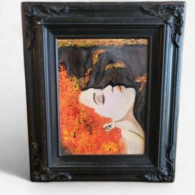 "Ginger Spice" Original Acrylic Painting on Wood 2019