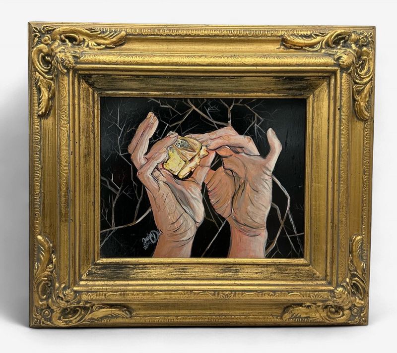 “Impact” – Original Framed Acrylic Painting (2019)