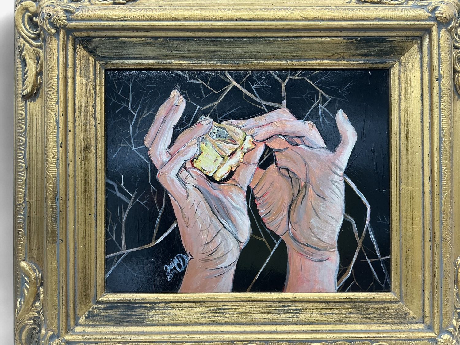 “Impact” – Original Framed Acrylic Painting (2019)