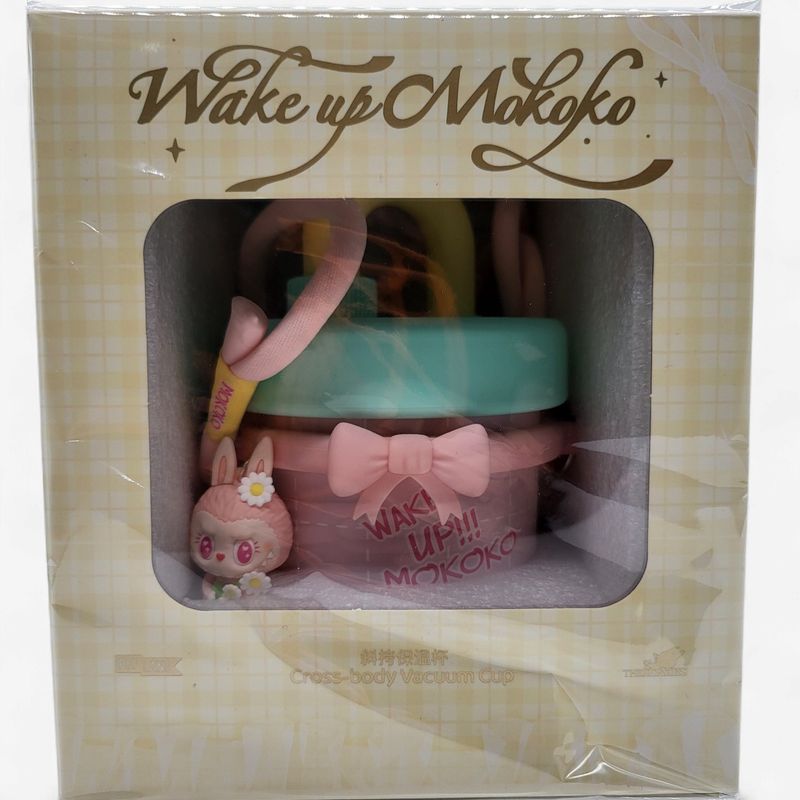 Wake Up Mokoko – Cross-Body Vacuum Cup (Thermos Bottle + Carry Strap)