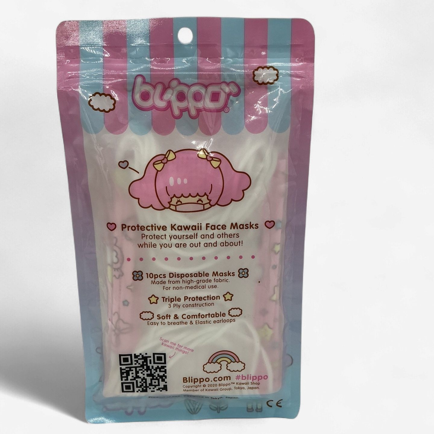 tle: Kawaii Face Masks – Kids Size (10 Pack)