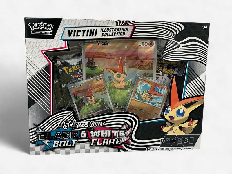 Pokémon TCG: Victini Illustration Collection – Black Bolt &amp; White Flare