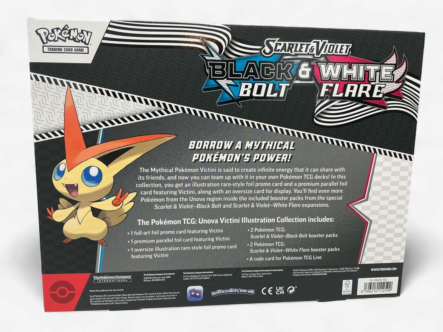 Pokémon TCG: Victini Illustration Collection – Black Bolt &amp; White Flare
