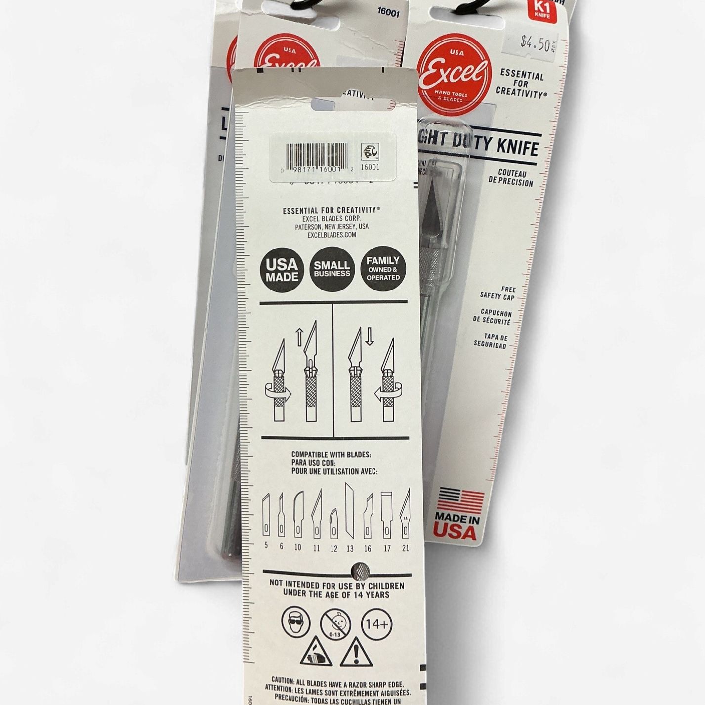 Excel K1 Light Duty Hobby Knife w/ Safety Cap