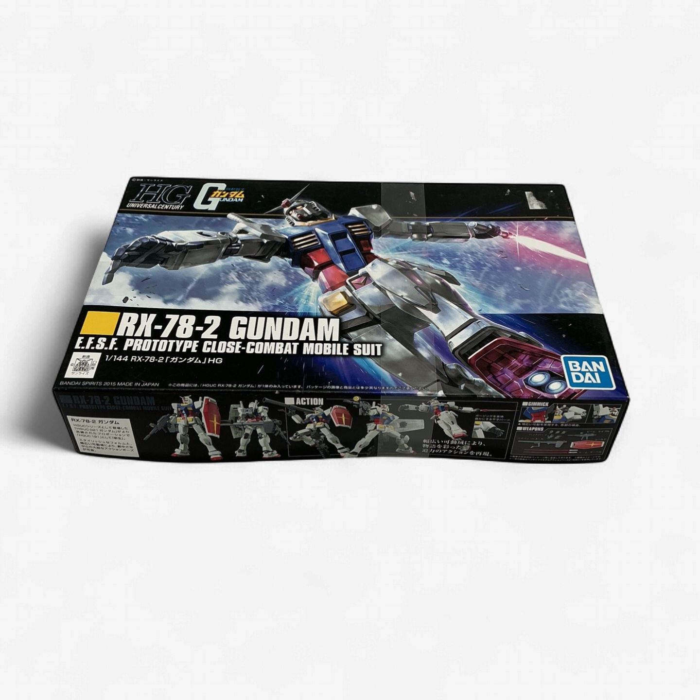 HG RX-78-2 Gundam (1/144) – E.F.S.F. Prototype Close-Combat Mobile Suit – Bandai