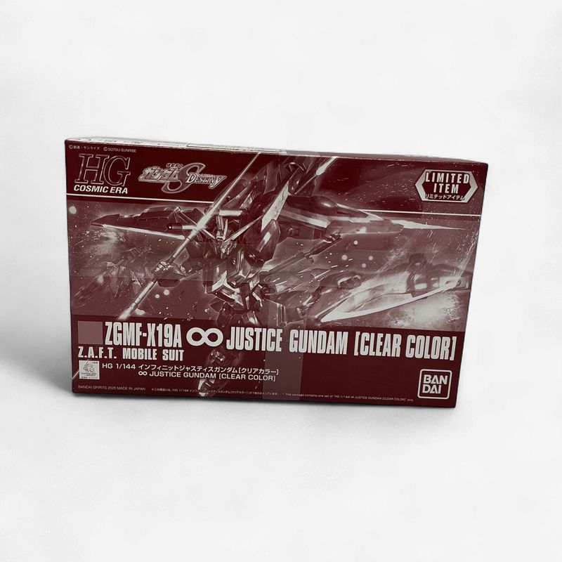 HG 1/144 Gundam Base Limited  ZGMF-X19A ∞ Justice Gundam [Clear Color]
