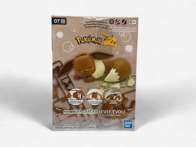 Pokémon Eevee Sleeping Pose – Quick Model Kit (Bandai)