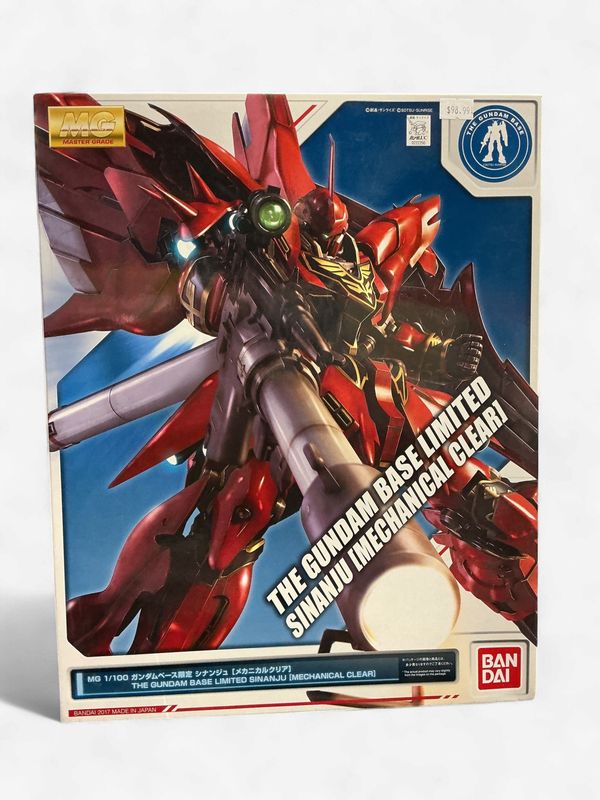 The Gundam Base Limited MG Sinanju (Mechanical Clear)