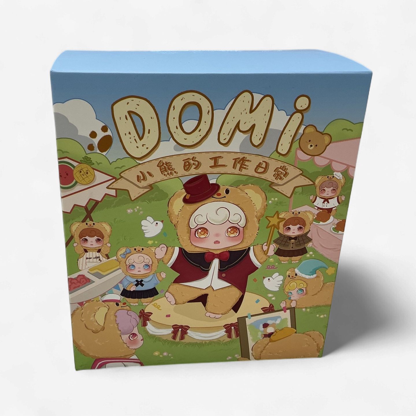 DOMI Bear Work Day Series – Blind Box Collectible Figure (Single Box)