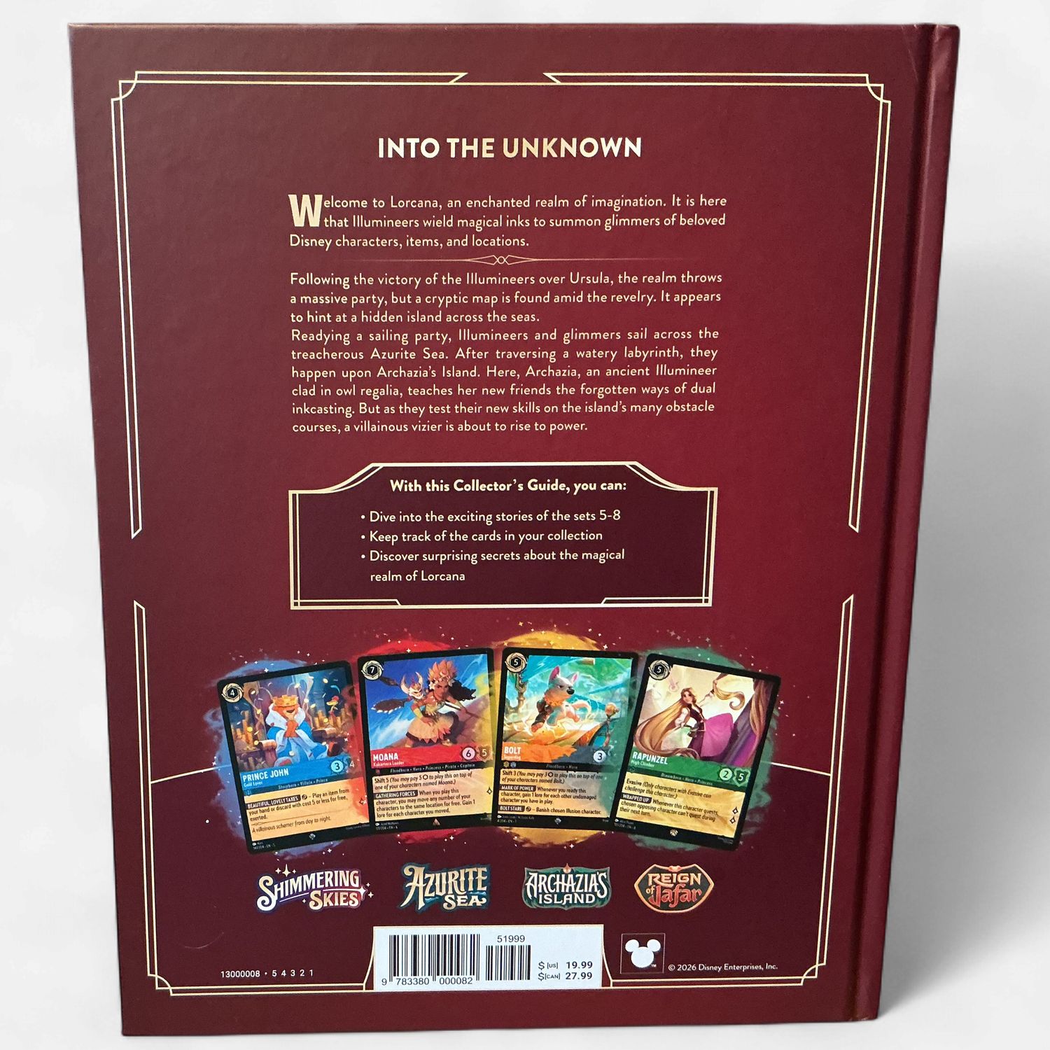 Disney Lorcana TCG: Official Collector's Guide Book (Sets 5-8)