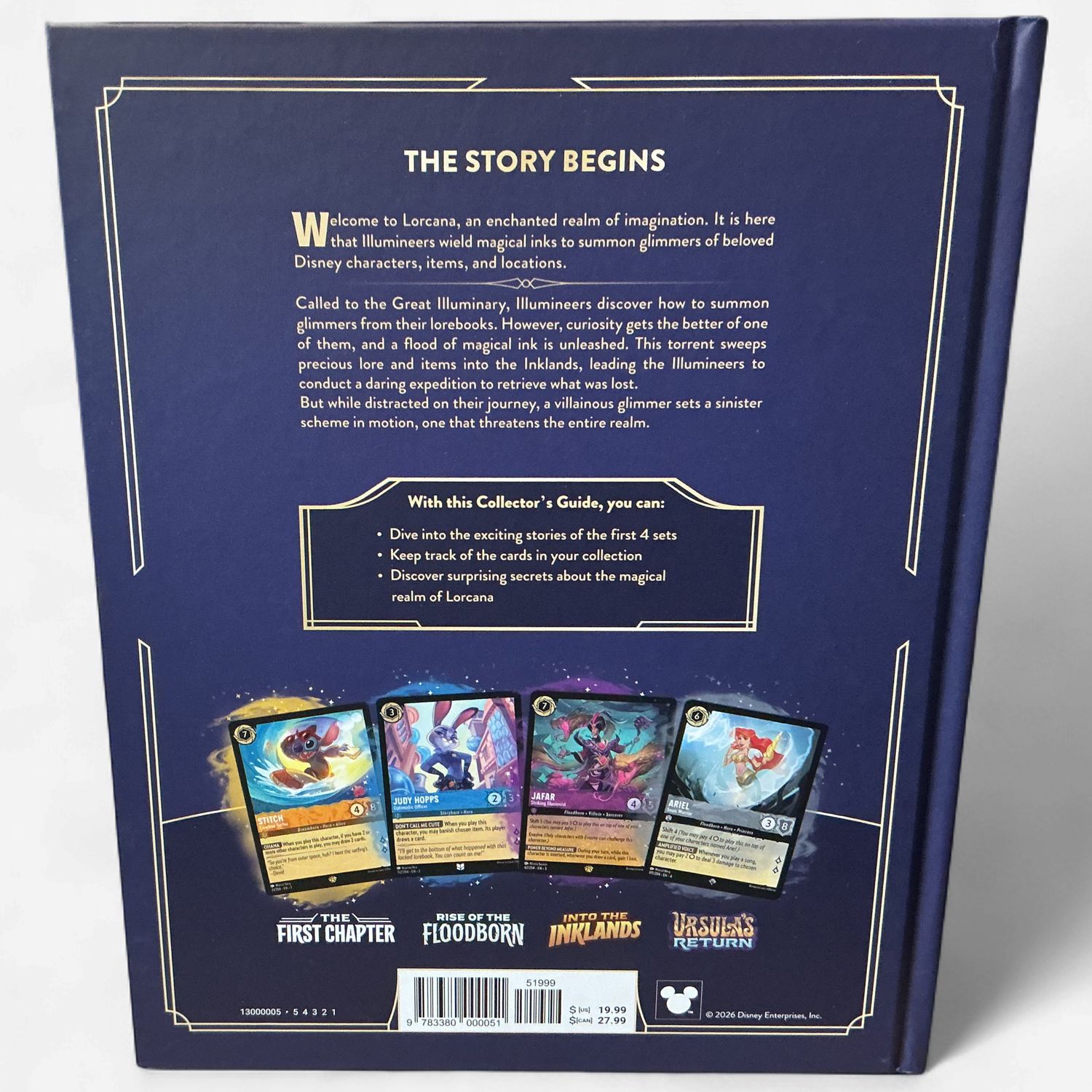 Disney Lorcana TCG: Official Collector's Guide Book (Sets 1-4)