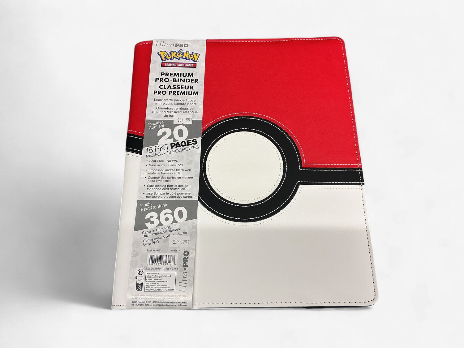 Ultra Pro PRO Binder: 9-Pocket Pokemon Pokeball