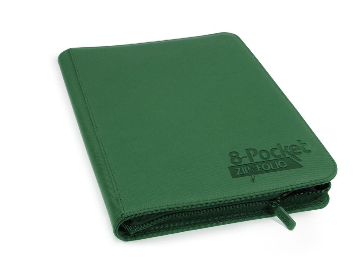 Ultimate Guard 8-Pocket Zipfolio Xenoskin Green