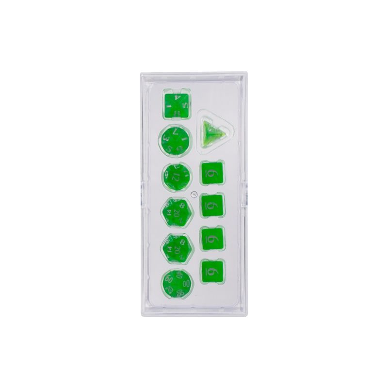 Ultra Pro: 11CT Eclipse - Lime Green Polyhedral Dice Set