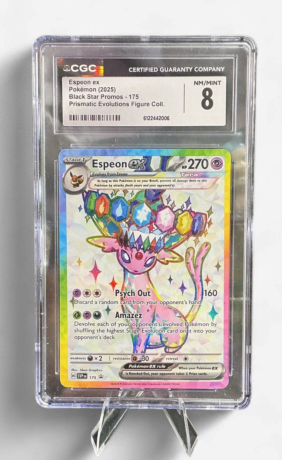 CGC NM/Mint 8 Espeon 175