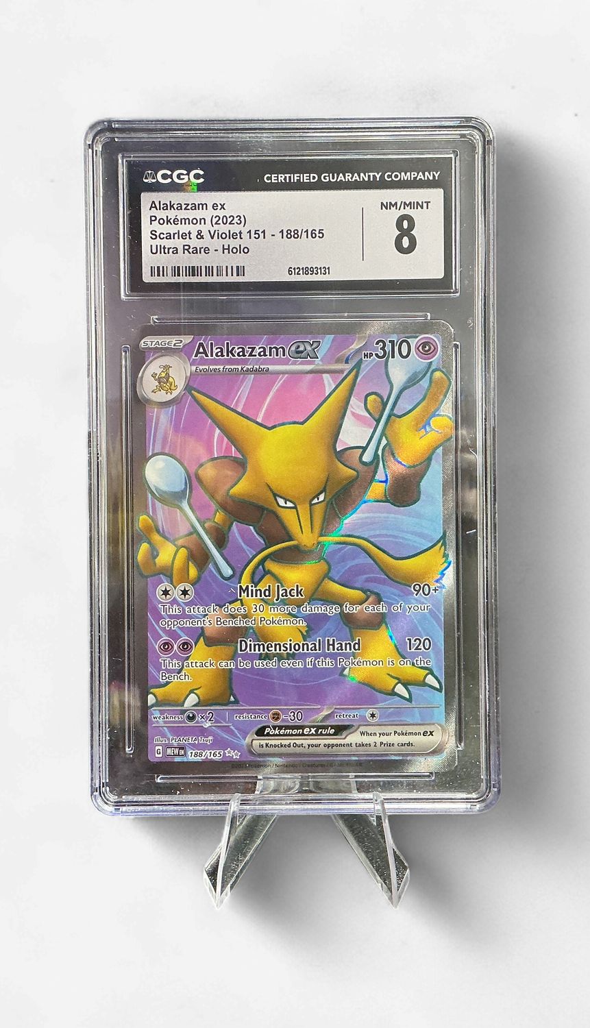 CGC NM/Mint 8 Alakazam EX 188