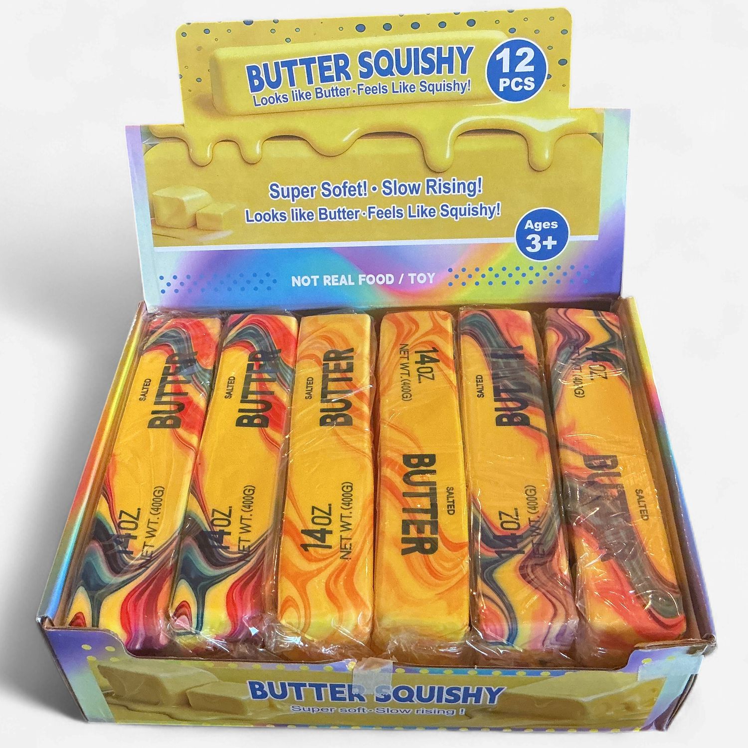 Colorful Butter Squishy/Fidget Toy-JUMBO