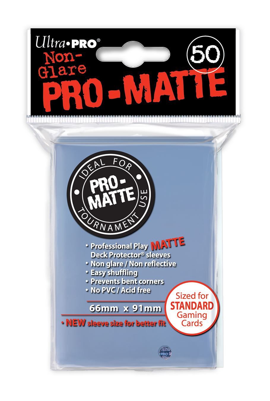 Ultra Pro Sleeves: Standard Pro-Matte - Clear 50CT