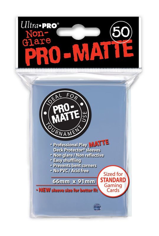 Ultra Pro Sleeves: Standard Pro-Matte - Clear 50CT