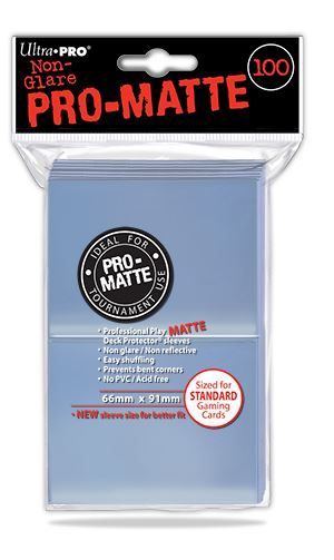 Ultra Pro Sleeves: Standard Pro-Matte - Clear 100CT
