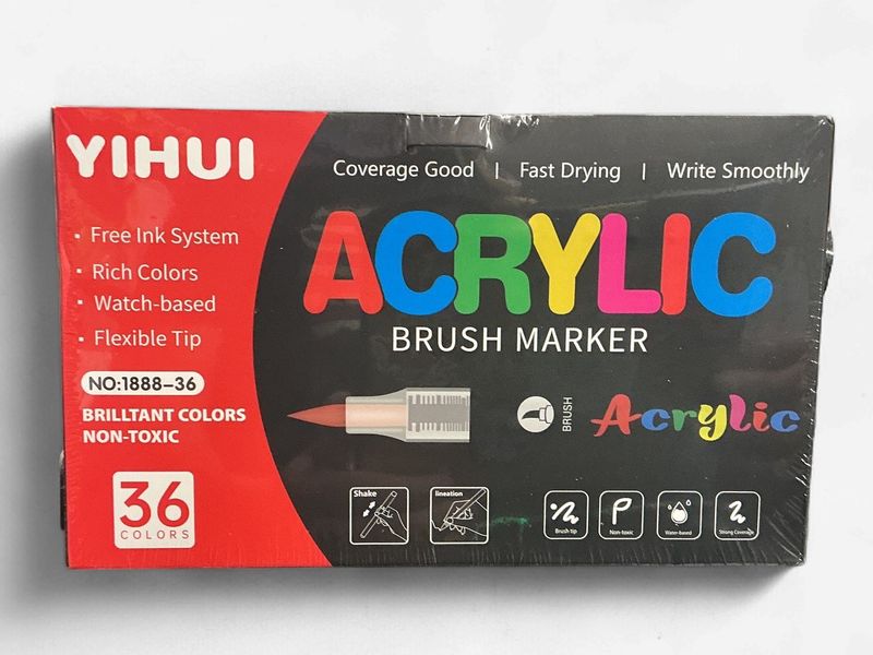 Acrylic Paint Marker Set: 36-Piece