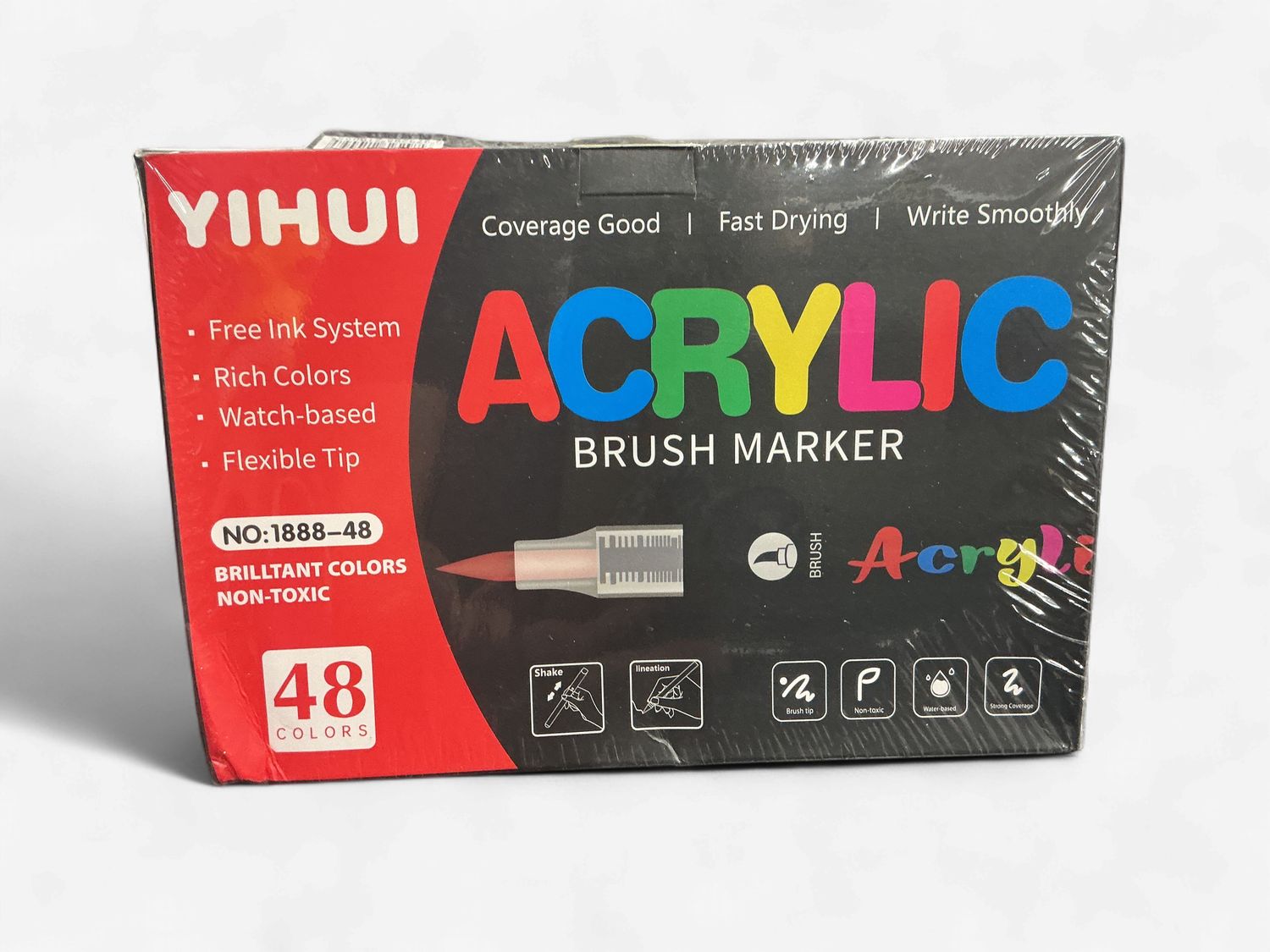 Acrylic Paint Marker Set: 48-Piece