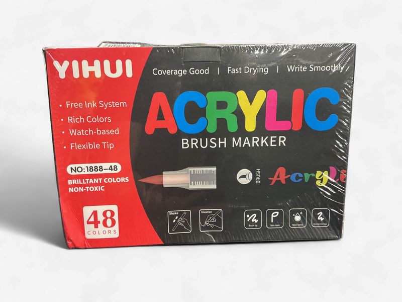 Acrylic Paint Marker Set: 48-Piece