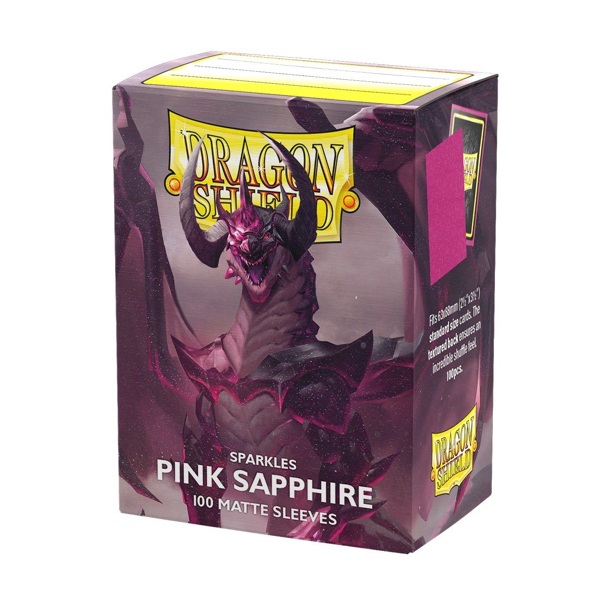 Dragon Shield Sleeves: Standard Matte - Pink Sapphire 100CT