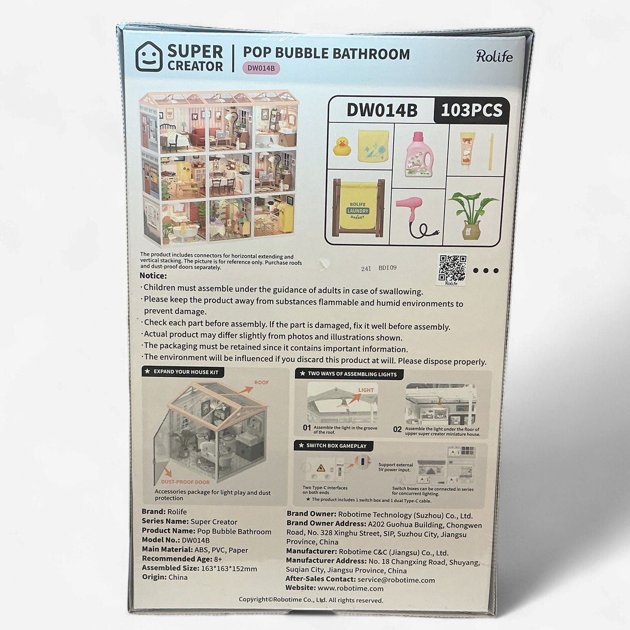 Rolife Super Creator: Pop Bubble Bathroom