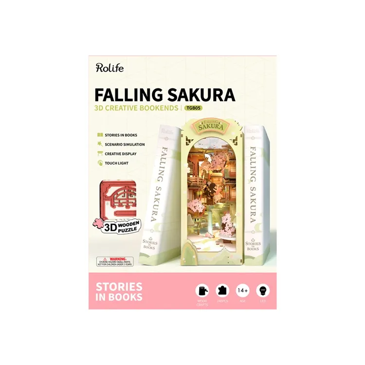 Rolife Book Nook &amp; Wonderland: Falling Sakura