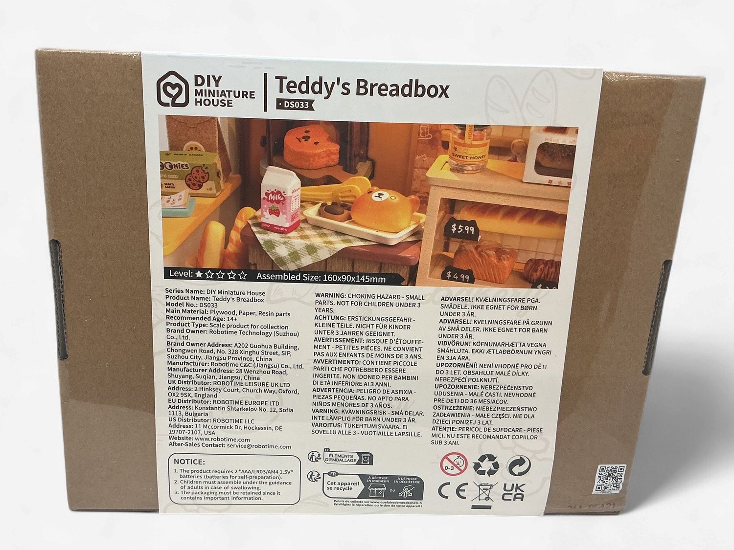 Rolife DIY Miniature House: Teddy's Breadbox
