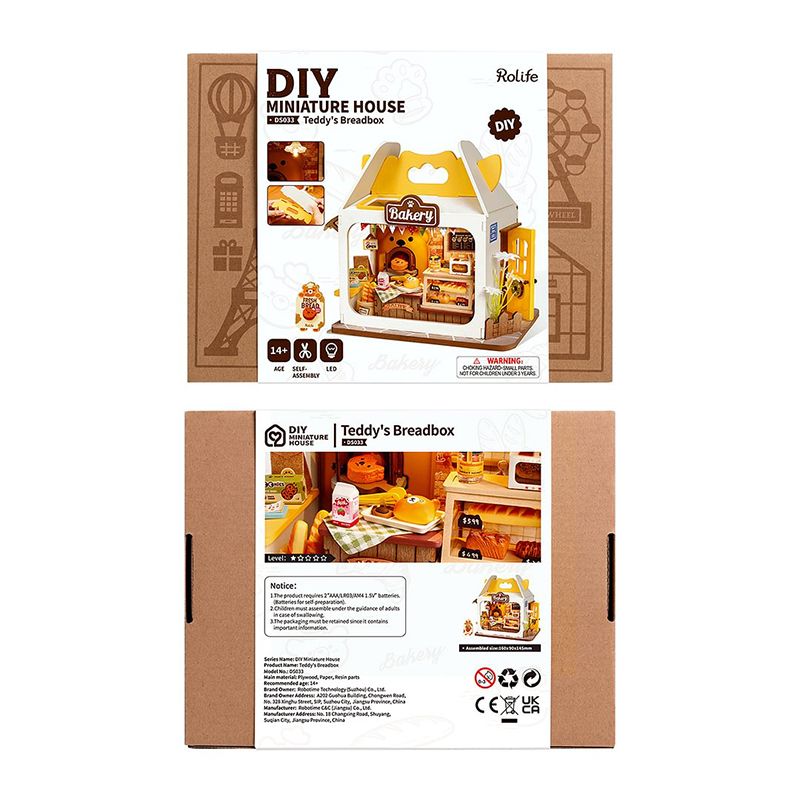 Rolife DIY Miniature House: Teddy's Breadbox