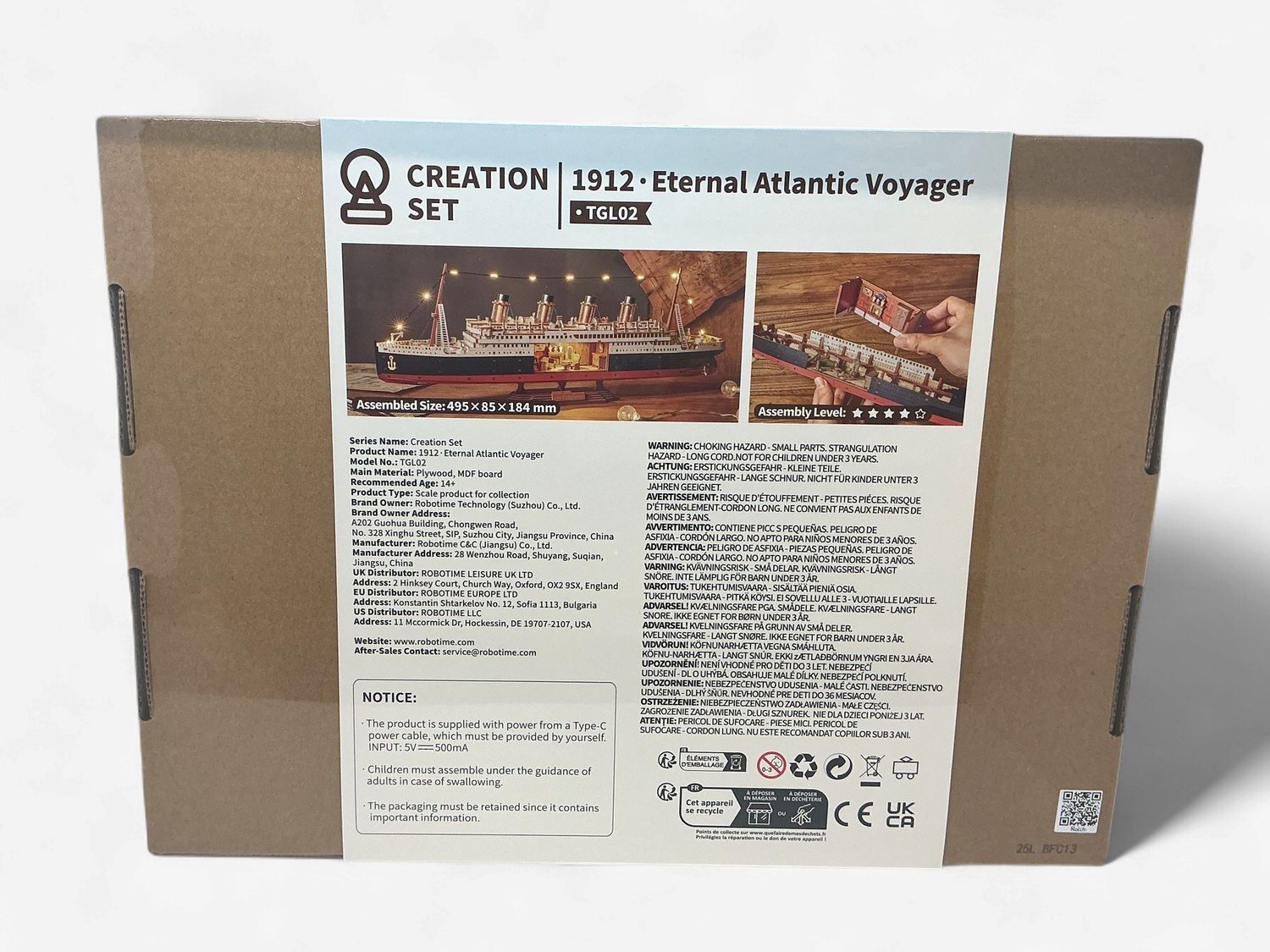 Rolife 3D Puzzle Creation Set: 1912 - Eternal Atlantic Voyager: