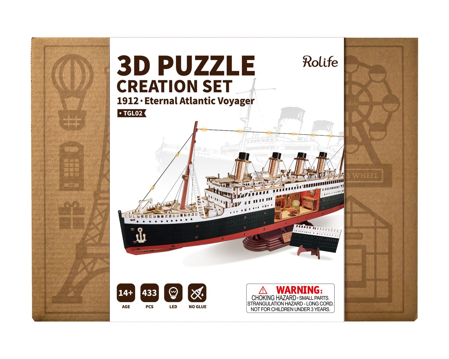Rolife 3D Puzzle Creation Set: 1912 - Eternal Atlantic Voyager: