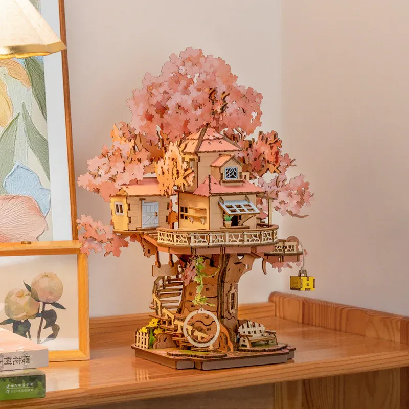 Rolife 3D Puzzle Creation Set: Sakura Tree House