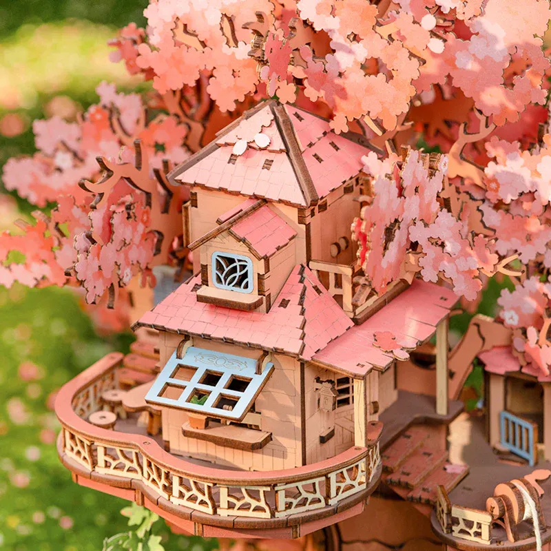 Rolife 3D Puzzle Creation Set: Sakura Tree House