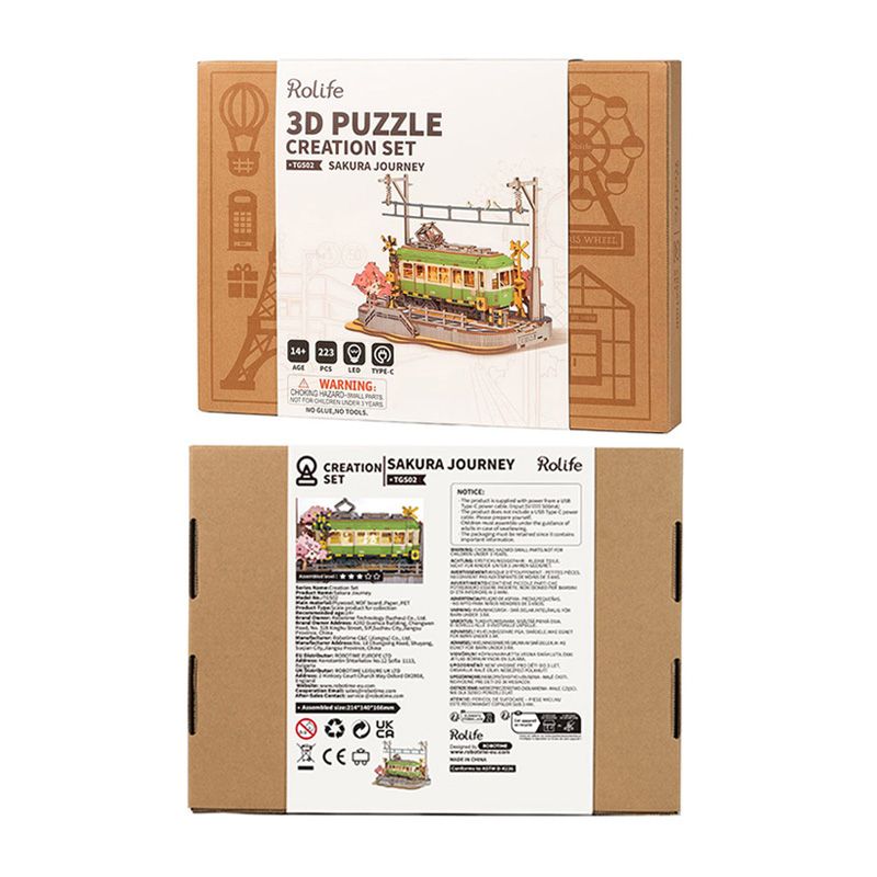 Rolife 3D Puzzle Creation Set: Sakura Journey