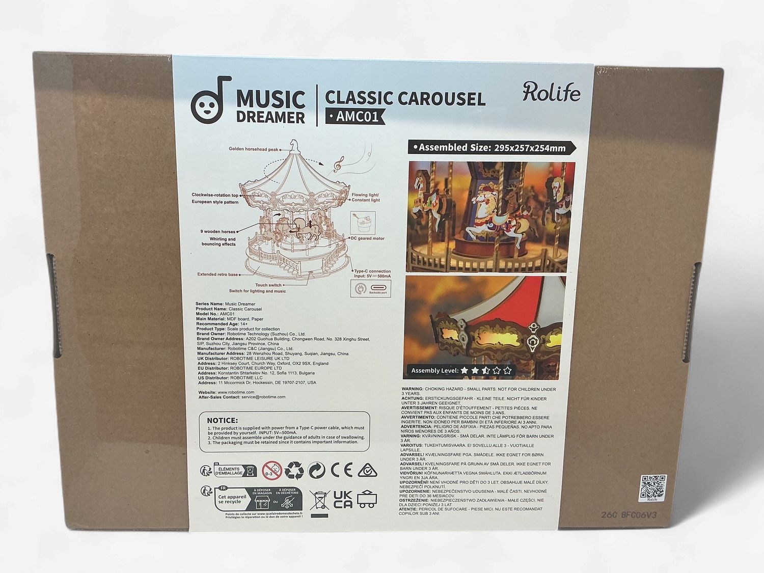 Rolife Music Dreamer: Classic Carousel