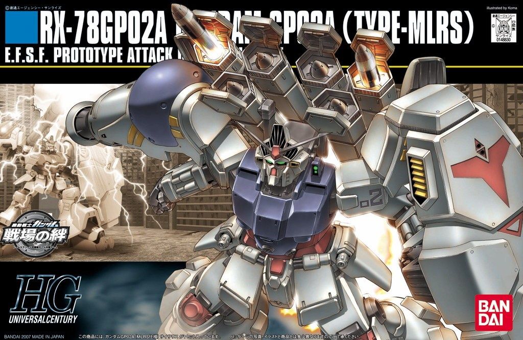 Bandai Hobby HGUC: RX-78GP02A Gundam GP02 Physalis MLRS Custom "Gundam 0083"