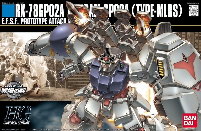 Bandai Hobby HGUC: RX-78GP02A Gundam GP02 Physalis MLRS Custom "Gundam 0083"