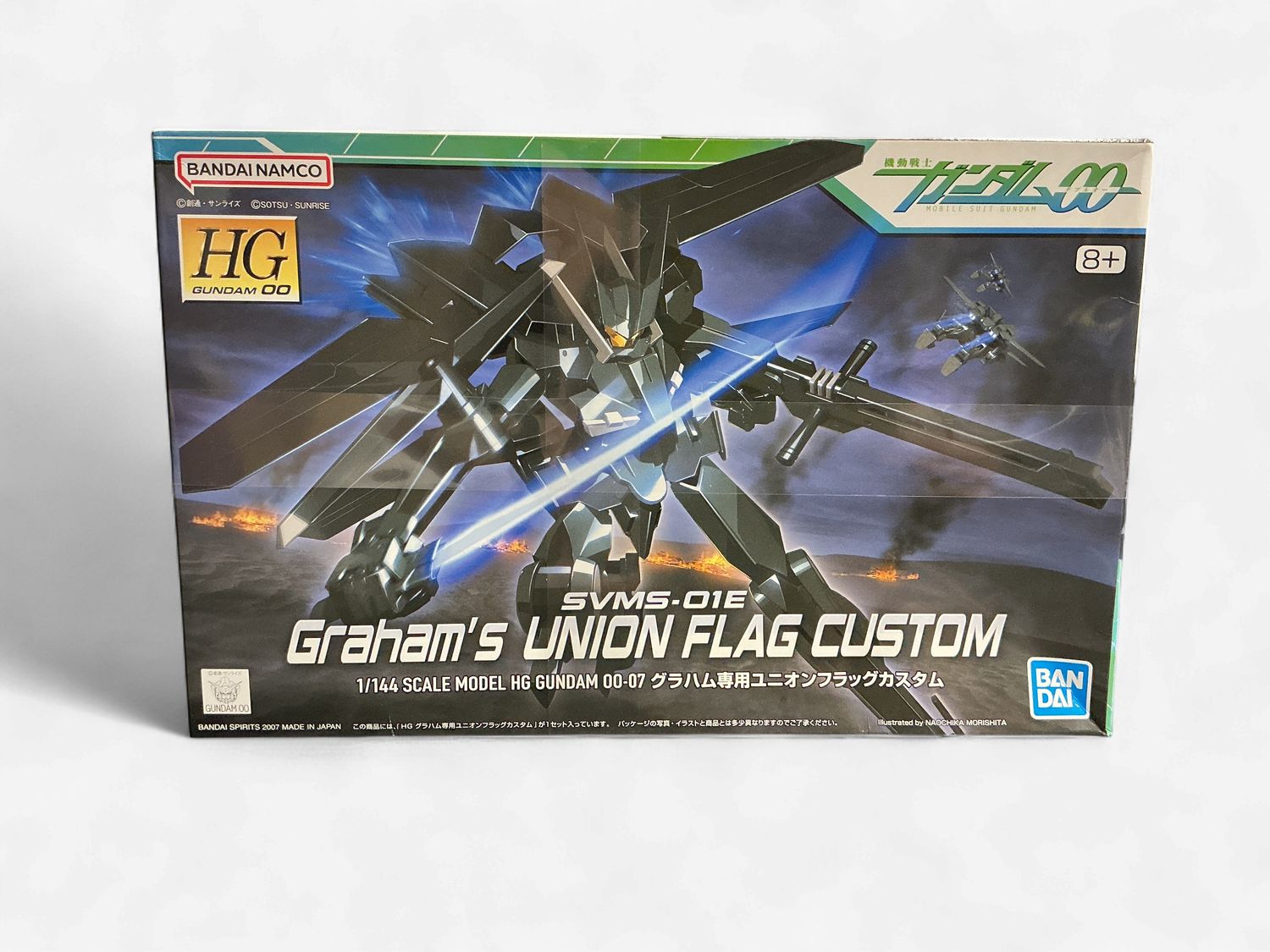 Bandai Hobby HG 00: #7 Union Flag Graham Custom Gundam 00 - Model Kit