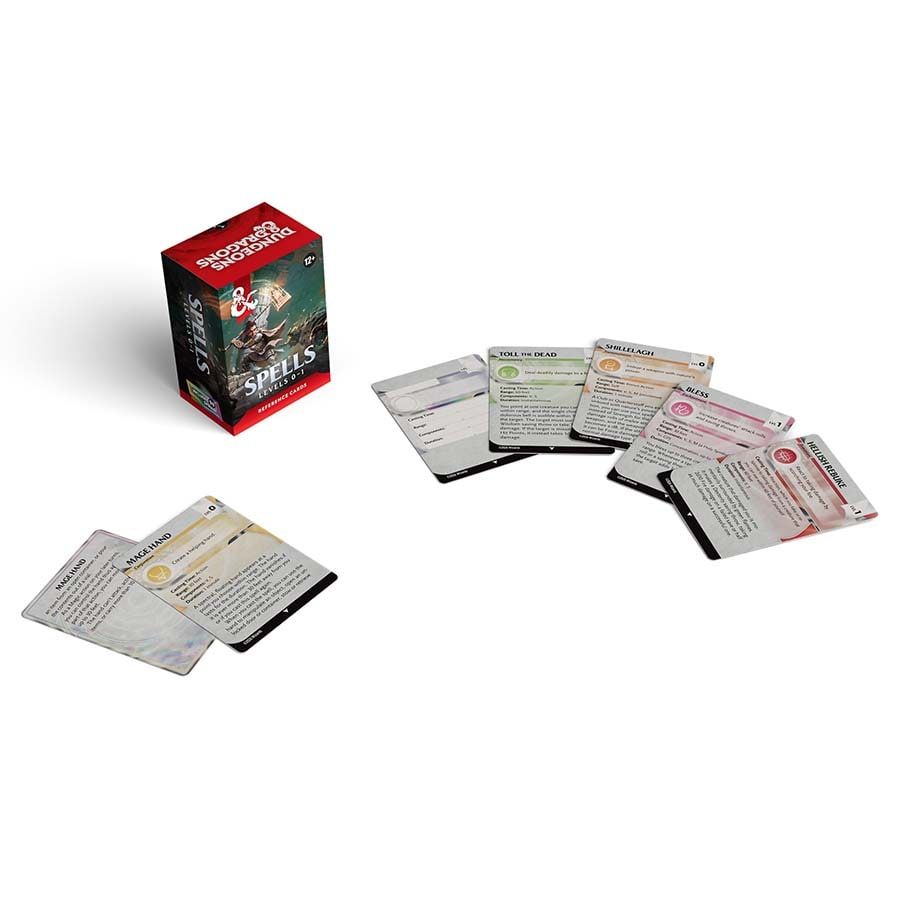 DUNGEONS AND DRAGONS REFERENCE CARDS: SPELLS 1 (LEVELS 0-1)