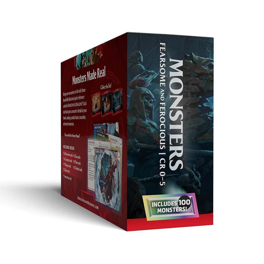 DUNGEONS AND DRAGONS REFERENCE CARDS: MONSTERS (FEARSOME AND FEROCIOUS)