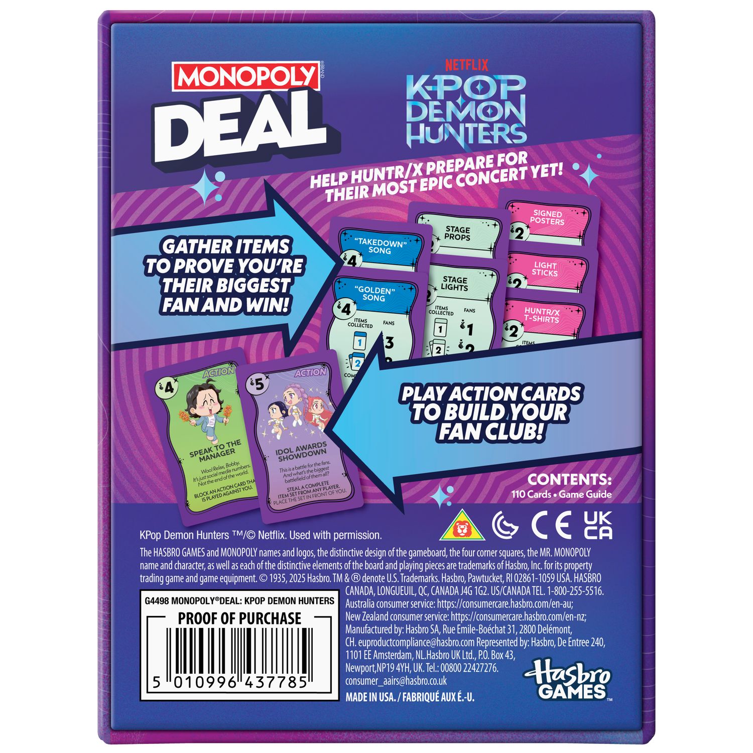 Monopoly Deal: KPop Demon Hunters Card Game