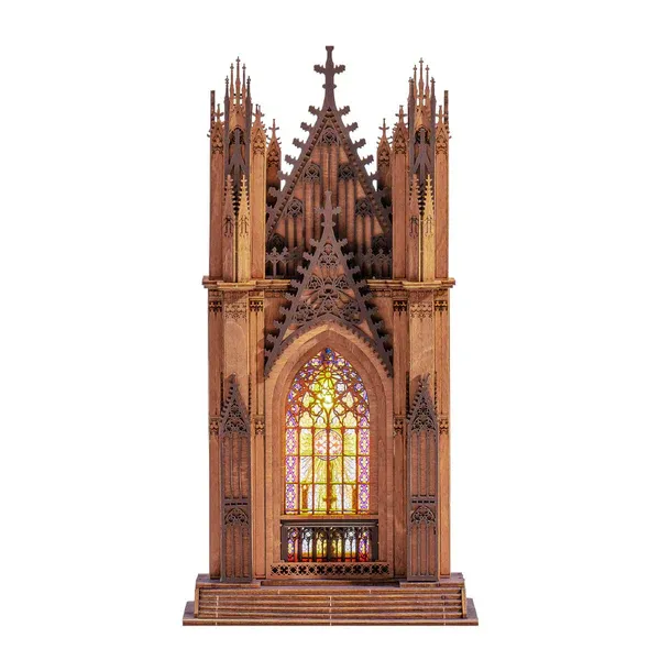 Rolife Twin-Tower Cathedral 3D Wooden Puzzle